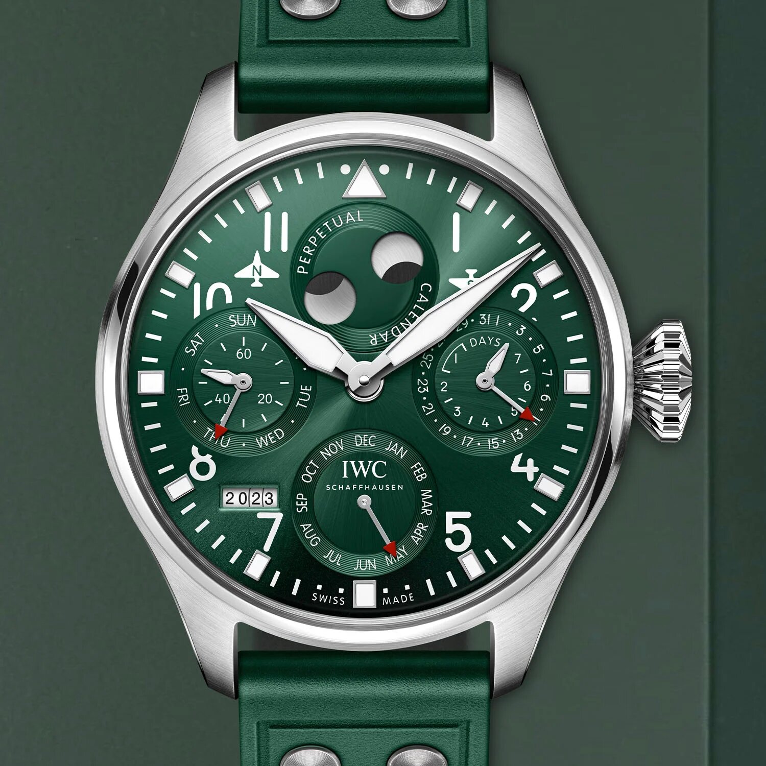 Introducing The New Green UK Cheap Replica IWC Big Pilot Perpetual Calendar