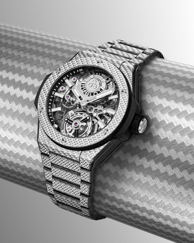 Hublot-Big-Bang-Integrated-Tourbillon-Full-Carbon-replica