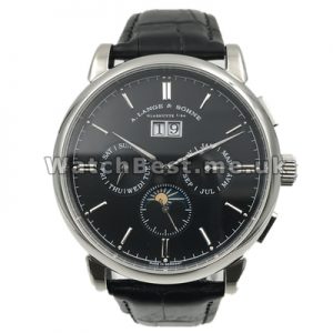Swiss Black Dials Male Automatic A.Lange  Sohne Saxonia Annual Calendar Fake Watches Online Sale