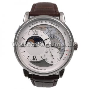 Special 44MM Male A.Lange  Sohne Lange 1 Moon Phase Fake Watches Online With Automatic Movements
