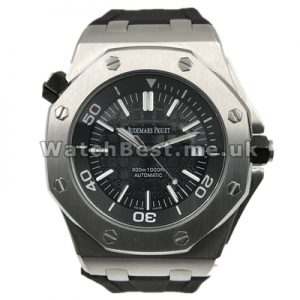 Cool Black Dials Male 42MM Audemars Piguet Royal Oak Offshore Fake Watches With Steel Cases