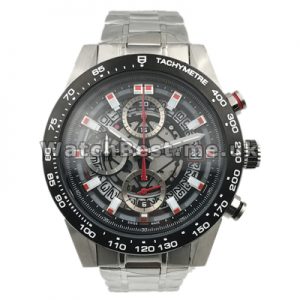 High-end Swiss Male Quartz Movements Fake Tag Heuer Carrera Watches With Black Bezels Online