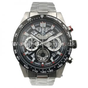 Popular Swiss Black Bezels Male Replica Tag Heuer Carrera Watches With Black Dials