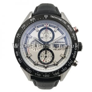 Modern Black Bezels Sales Fake Tag Heuer Carrera Watches For Men With Black Crocodile Straps