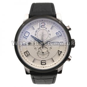 Popular Arabic Numerals Swiss Montblanc Flyback Replica Watches For Men With White Dials