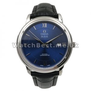 Male 40MM Blue Dials Omega De Ville Hour Vision Replica Automatic Watches