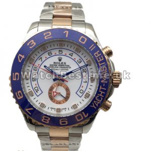 Charming Male UK Steel And Rose Gold Cases Rolex Yacht-Master II Copy Watches (Ceramic Bezel)