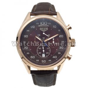 Popular Special Tag Heuer Monaco Replica Watches 44MM With Coffee Dials For UK