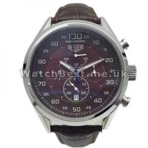 Popular Coffee Dials Tag Heuer Monaco Replica Watches With Brown Crocodile Straps UK