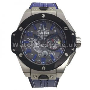 Attractive Black Bezels Hublot Copy Watches With 48MM Steel Cases Sale For Men