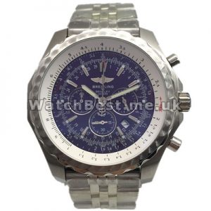 Fashionable Blue Dials Breitling Bentley Replica Watches With 48MM Steel Cases For UK