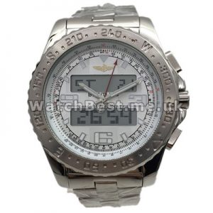 44MM Steel Cases Swiss Breitling B1 Replica Watches For Men With Steel Bracelets
