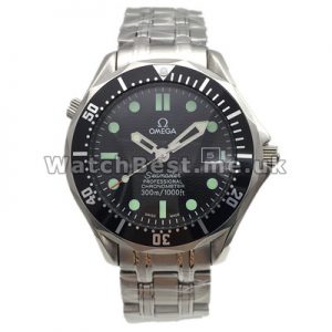 Classic Male 41MM Omega Seamaster 300M Replica Watches With Steel Bracelets And Cases