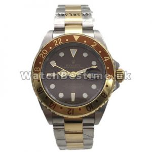 Special Red And Yellow Gold Bezels UK Rolex GMT Master II Copy Watches For Men