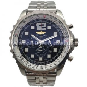 Quartz Swiss Breitling Aerospace Black Dials Fake Watches With Silver Hands For UK Sale
