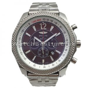 48.8 MM Steel Cases Breitling Bentley Motors Copy Watches UK With Coffee Dials Online