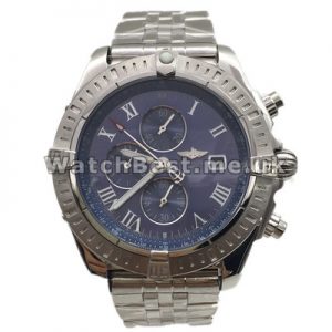Popular Sale Blue Dials Roman Numerals Breitling Chronomat Evolution Fake Watches For UK