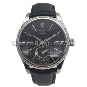 Sale UK Black Alligator Straps Rolex Cellini Replica Watches With Black Dials Online