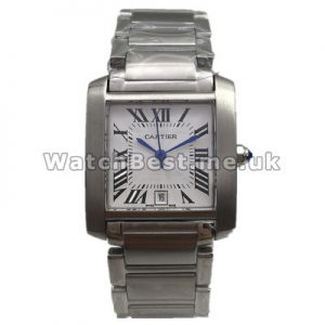 Sturdy High-quality 28MM Cartier Tank Francaise Copy Watches With Steel Cases And Bracelets
