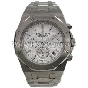 Popular UK Quartz Audemars Piguet Royal Oak Replica Watches 44MM With White Dials
