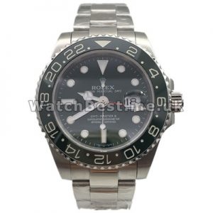 Typical Black Dials Automatic 40MM Steel Cases Rolex GMT Master II Fake Watches For UK