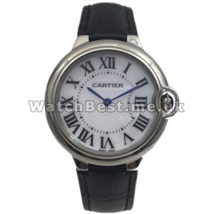Popular Sale Swiss Ballon Bleu De Cartier Copy Watches 36MM With Steel Cases And Silver Dials