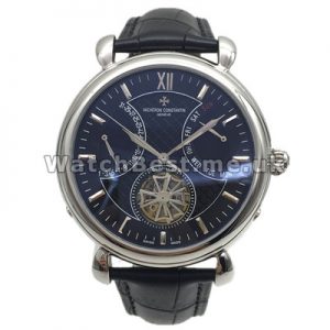 Powerful 44MM Automatic Movements Vacheron Constantin Overseas Copy Watches With Steel Cases