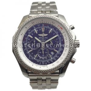 Distinctive Blue Dials Swiss Breitling Bentley Replica Watches With Steel Bracelets Sale
