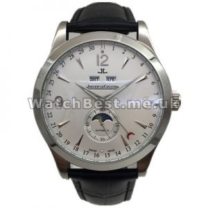 Male Black Straps 41MM Jaeger-LeCoultre MASTER ULTRA THIN Fake Watches With Arabic Numerals