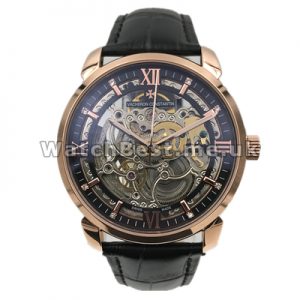 Complex Gold Steel Cases Replica Vacheron Constantin Patrimony Watches For Men With Roman Numerals