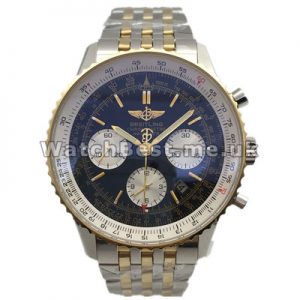 Fashionable Gold  Steel Bracelets And Cases Breitling Navitimer Copy Watches With Gold Hands