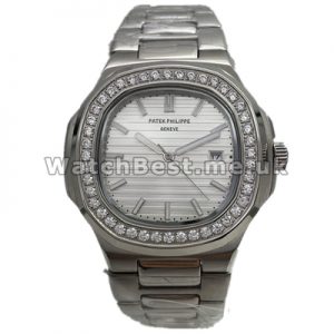 Steady Quartz Movements Patek Philippe Nautilus Copy Watches With White Dials Sale