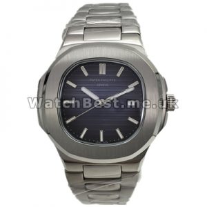 Swiss Attractive Blue Dials Patek Philippe Nautilus Fake Watches With Steel Cases Sale Online