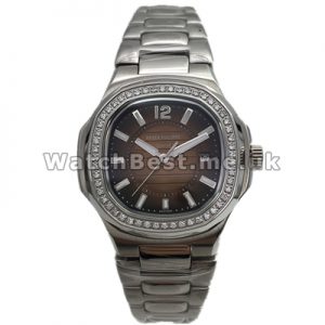 Charming Auger Steel Cases 34MM Patek Philippe Nautilus Fake Watches With Coffee Dials Sale