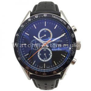 Comfortable Black Leather Straps Automatic Tag Heuer Carrera Copy Watches Sale For Men