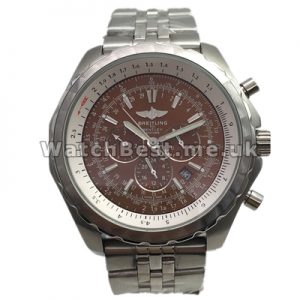 Powerful 48MM Steel Cases And Bracelets Breitling Bentley Fake Watches Sale For Men