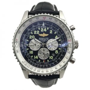 Professional Black Dials Swiss Breitling Cosmonaute Fake Watches With Steel Cases Sale
