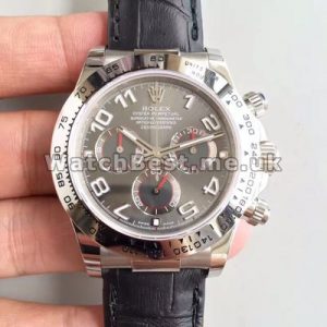Modern Grey Dials And White Arabic Numerals Rolex Daytona 7750 Copy Watches For Men