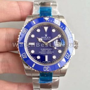 Fashionable Blue Ceramic Bezels And Steel Bracelets Rolex Submariner Copy Watches For Men