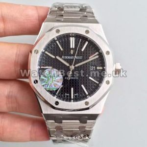 Durable Black Dias Audemars Piguet Royal Oak Copy Watches Sale With Steel Cases
