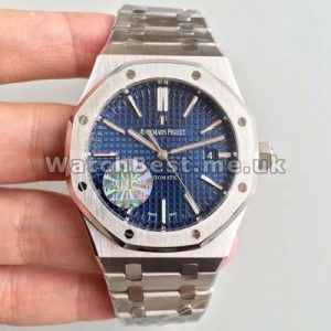 Enchanting Blue Dials And Steel Cases Audemars Piguet Royal Oak Fake Watches For Sale