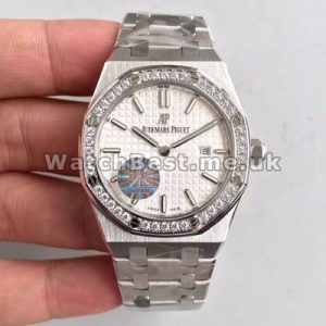 Shiny Steel Cases And Diamond Bezels Audemars Piguet Royal Oak Replica Watches For Women