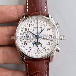 Graceful Male 40MM Steel Cases Longines Master Collection Fake Watches Sale Online