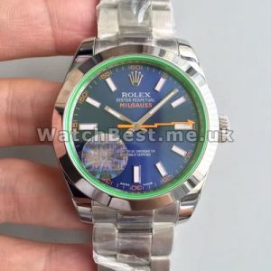 Pretty Blue Dials Rolex Milgauss Replica Watches Sale For Men With 39MM Steel Cases