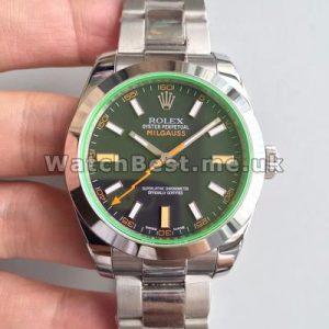 Stable Swiss Automatic Movements Male Rolex Milgauss Fake Watches With Black Dials Online