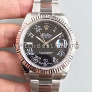 Best-selling Black Dials And Roman Numerals Rolex Datejust II Replica Watches For Men With Steel Bracelets