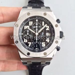 Graceful Male Black Dials And Black Crocodile Straps Audemars Piguet Royal Oak Offshore Copy Watches