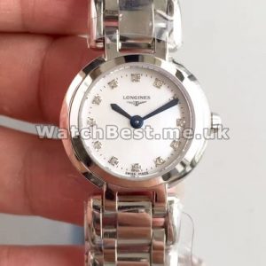 Delicate Diamond Indexes And 26MM Steel Cases Longines Primaluna Replica Watches Sale For Women
