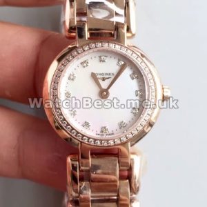 Enchanting Female Quartz Movements 26MM Longines Primaluna Copy Watches With Rose Gold Steel Bracelets