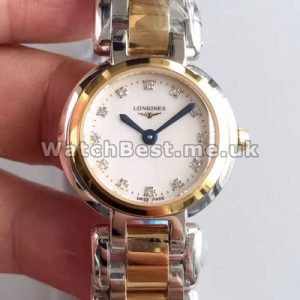 Swiss Diamond Indexes And Gold  Steel Cases Longines Primaluna Fake Watches For Ladies Sale